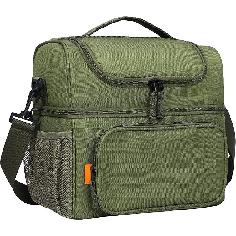 Prep Savour Berther Mens Insulated Lunch Box Dual Compartment